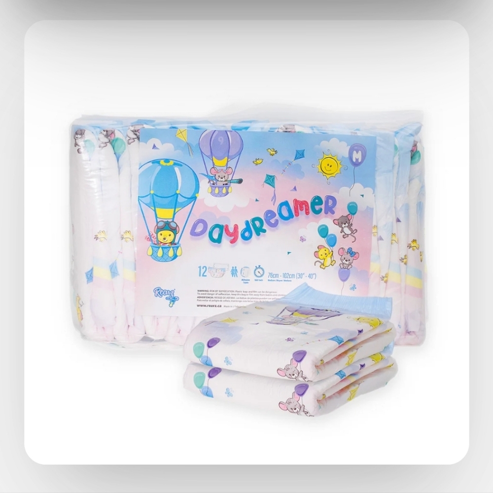 NEW REARZ Daydreamer Adult Diapers Size XL 2 for $20 ONLY 4 LEFT